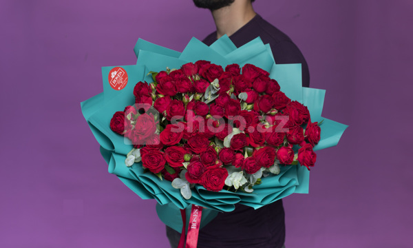 Buket Roses are Red Qırmızı güllər №48