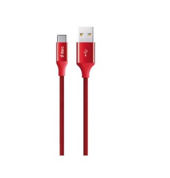 USB Type-C kabeli Ttec AlumiCable Type C Charge/Data Cable, 2.0 , Red