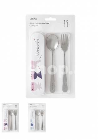 Qaşıq-çəngəl Miniso British Doll Stainless Steel Cutlery Set