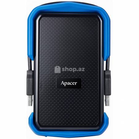 Xarici sərt disk Apacer 2 TB USB 3.1 Portable AC631 Blue Shockproof Water Resistant