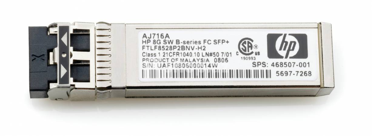 SFP modul HPE 8Gb Shortwave B-series Fibre Channel 1 Pack + Transceiver