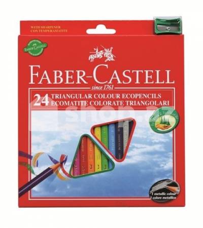  Rəngli Karandaş 24+sharp Faber Castell