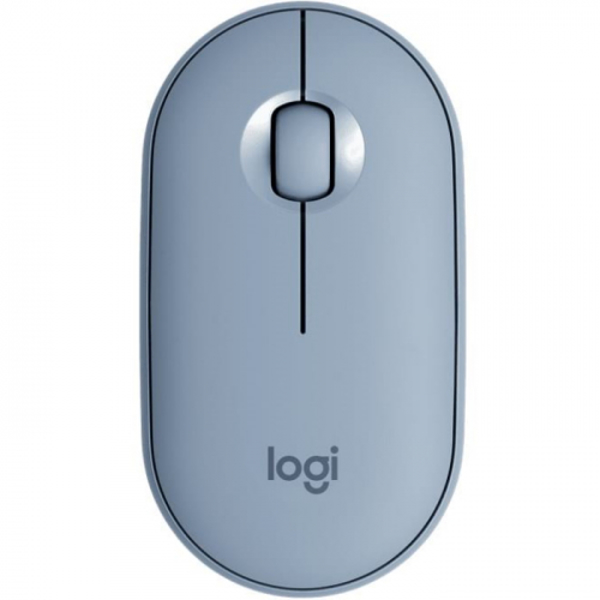Maus Logitech  Pebble M350 Wireless Mouse (Blue Grey)