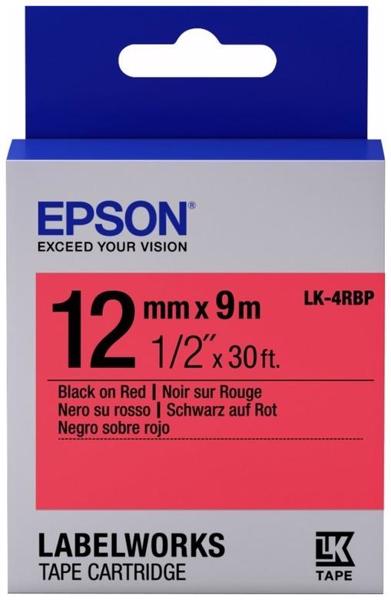 Kartric Epson  Tape LK-4RBP Pastel Blk/Red 12/9