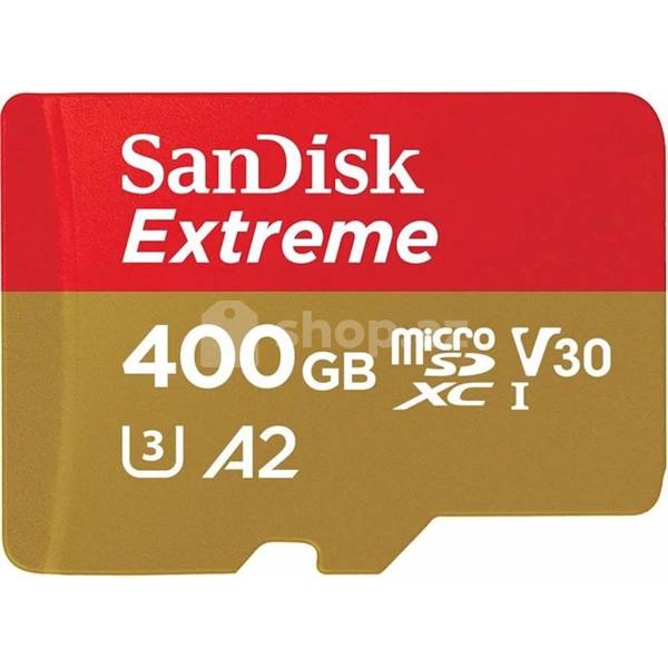 Yaddaş kartı Sandisk 400GB Extreme microSDXC UHS-I (SDSQXA1-400G-GN6MA)