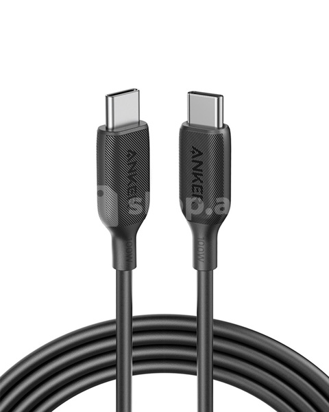 USB Type-C kabeli Anker PowerLine III USB-C to USB-C 100W 2.0 cable 6ft B2B - UN (excluded CN, Europe) Black Iteration 1
