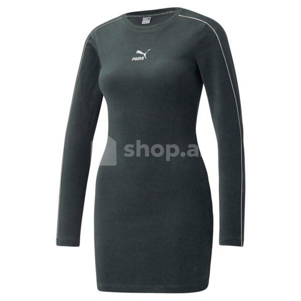 Don Puma Iconic T7 Velour Fitted Dress