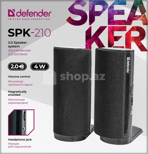 Akustik sistem Defender SPK-210 2.0 , 4W