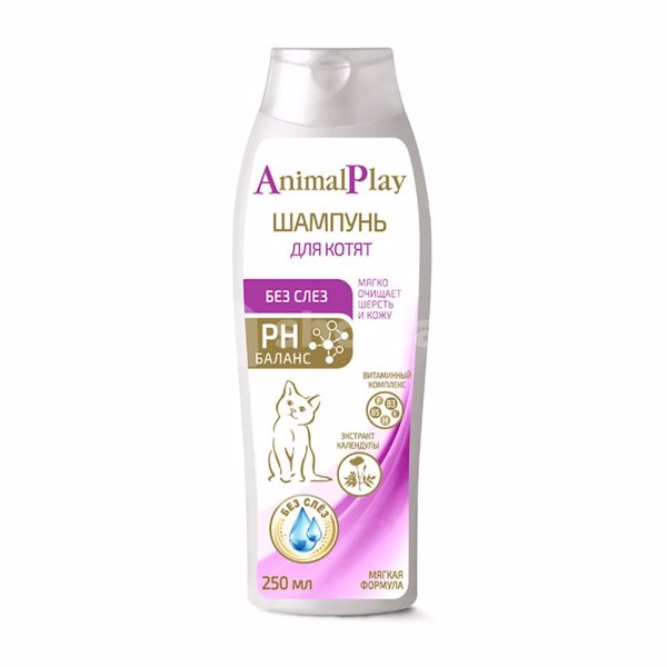 Pişik balaları üçün şampun Animal Play 250 ml