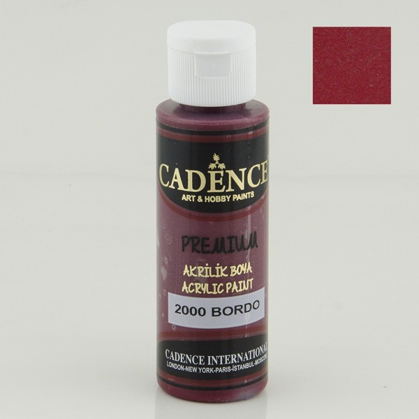 Dekorativ akril boya Cadence Premium 2000 Bordeaux 70 ml
