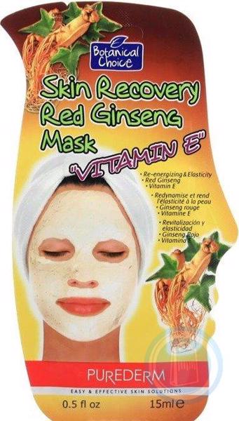 Üz üçün Maska Purederm Skin Recovery Red Ginseng