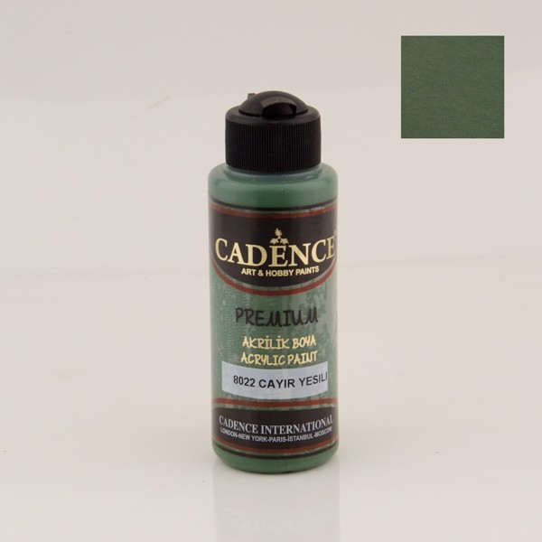 Dekorativ akril boya Cadence Premium 8022 Pasture Green 120 ml