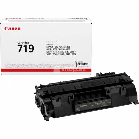 Kartric Canon 719 Black Toner (for LBP6300/6310/6650/66706680, MF5840/5880/5940/5980/6140/6180)
