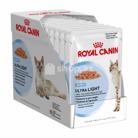 Pişiklər üçün yem Royal Canin ULTRA LIGHT 12X85G