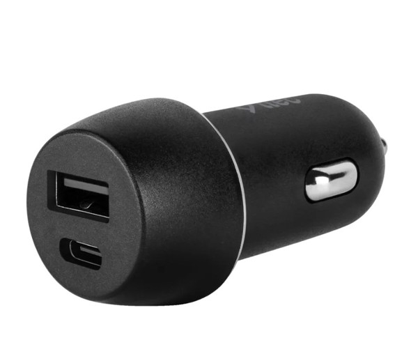 Avtomobil adapteri Ttec SmartCharger Duo PD In-Car Charger  USB-C+USB-A 30W Black