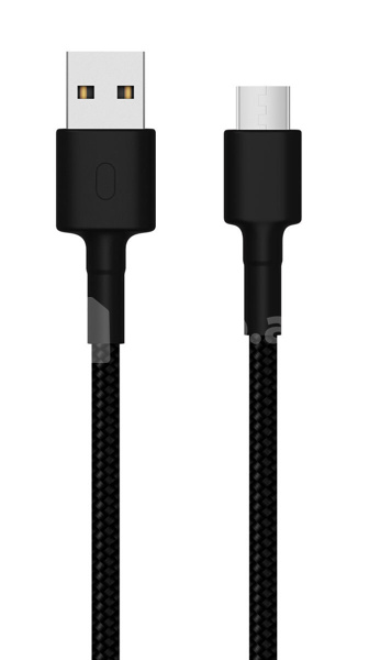 USB Type-C kabeli Xiaomi Mi Braided  100cm Black (SJV4109GL)