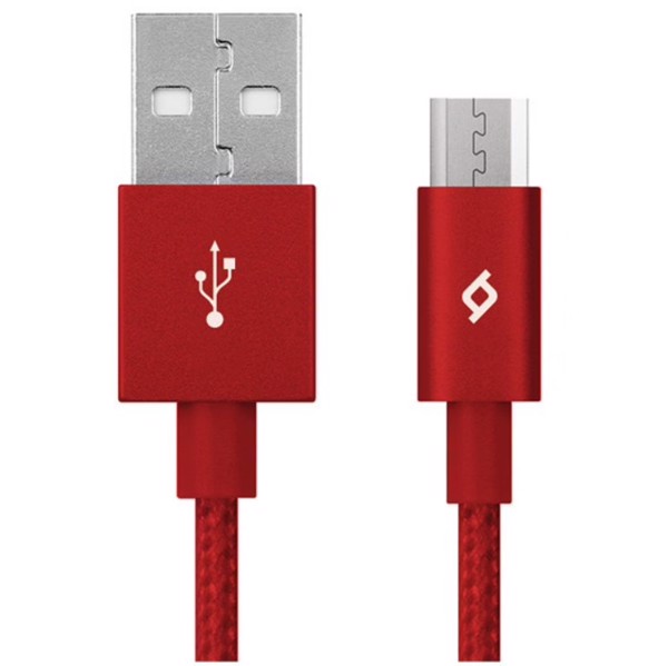 Micro USB kabeli Ttec AlumiCable Micro USB Charge/Data Cable,Red