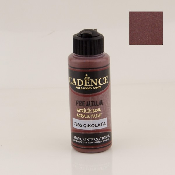 Dekorativ akril boya Cadence Premium 7585 Chocolate 120 ml