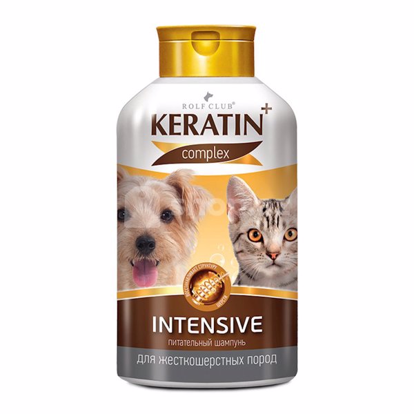 İtlər və pişiklər üçün şampun Rolf club 3D Keratin Complex Intensive 400 ml