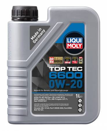 Mühərrik yağı Liqui Moly Top Tec 6600 0W-20 1L