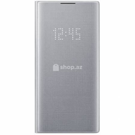 Telefon ücün keys Samsung LED View Cover Note10+ Silver