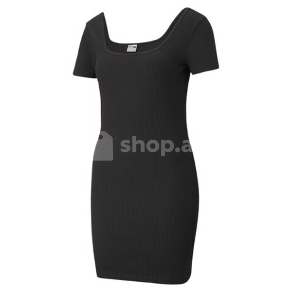 Don Puma Classics Square Neck Ribbed Dress