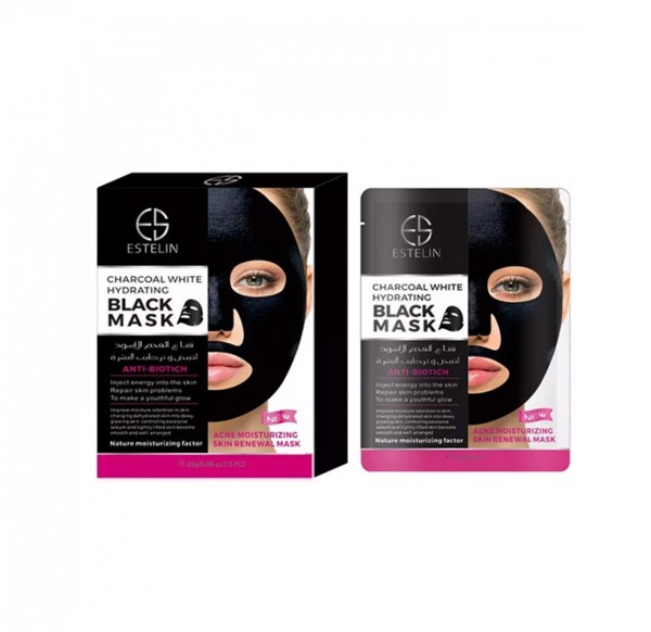 Üz üçün Maska Estelin Charcoal White Hydrating 