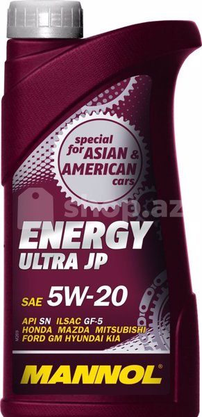 Mühərrik yağı Mannol MN ENERGY ULTRA JP 5W-20 1 liter