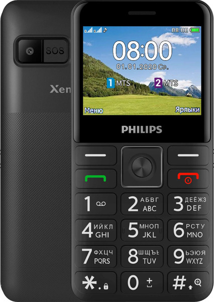 Mobil telefon  Philips E207 Xenium (Black)