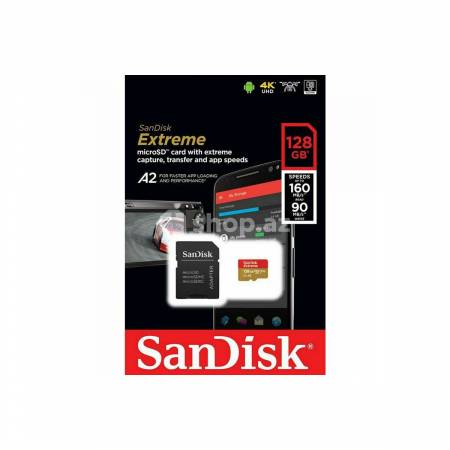 Yaddaş kartı Extreme 400GB + SD Adapter + Rescue Pro Deluxe 160MB/s A2 C10 V30 UHS-I U6