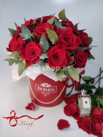  Qutuda güllər Roses are Red Qızılgüllər №15