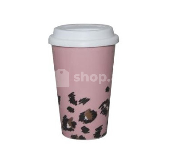 Maye qabı Miniso Leopard Print Ceramic Coffee