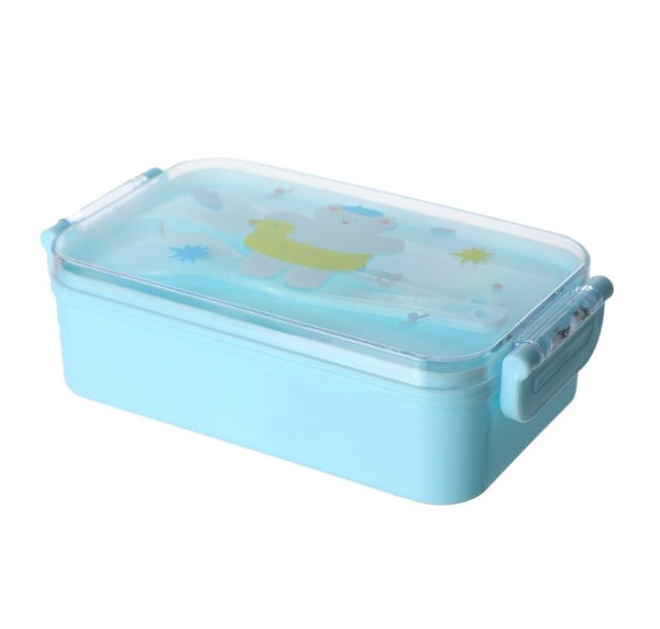 Yemək üçün konteyner Miniso HoHo Bear Summer Sparkling Ice Series Bento (470mL)