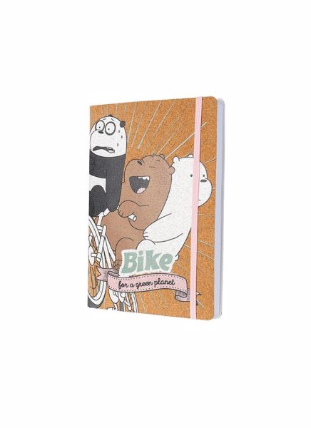 Bloknot Miniso We Bare Bears Collection 5.0 A5 Corkwood Hardcover (96 Sheets)