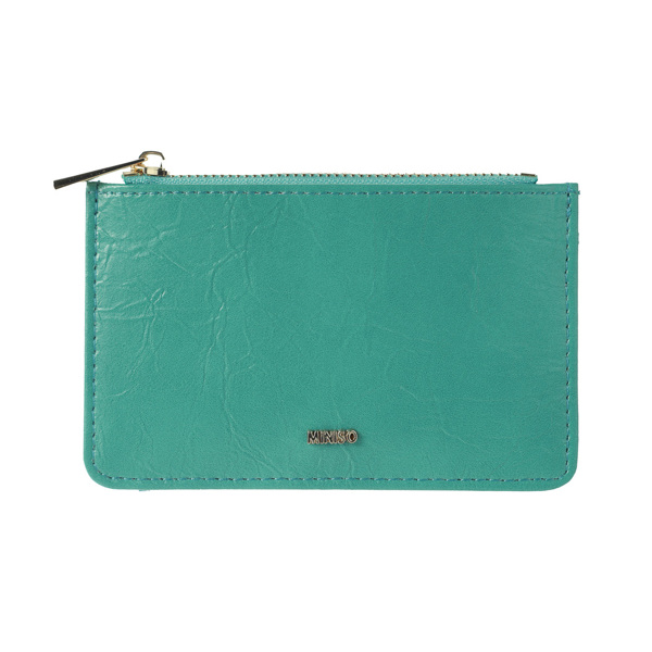 Pul kisəsi Miniso Retro Leather Zipper (Green)
