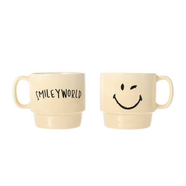 Fincan Miniso Smiley World Series Ceramic (350mL. 2 pcs)