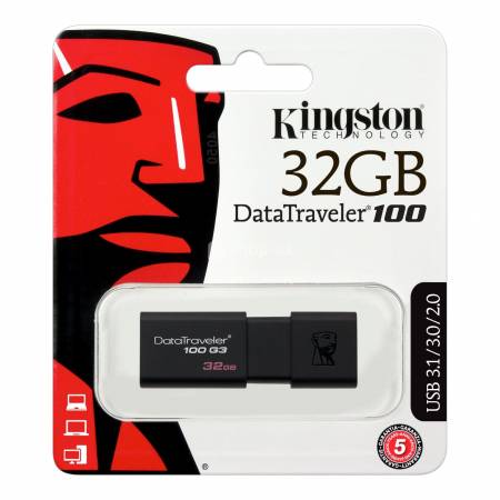 Fleş kart Kingston 32 GB DataTraveler 100 G3 ( DT100G3/32GB )