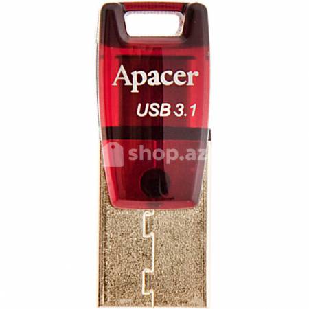 Fleş kart Apacer 32 GB USB 3.1 Type-C AH180 Red