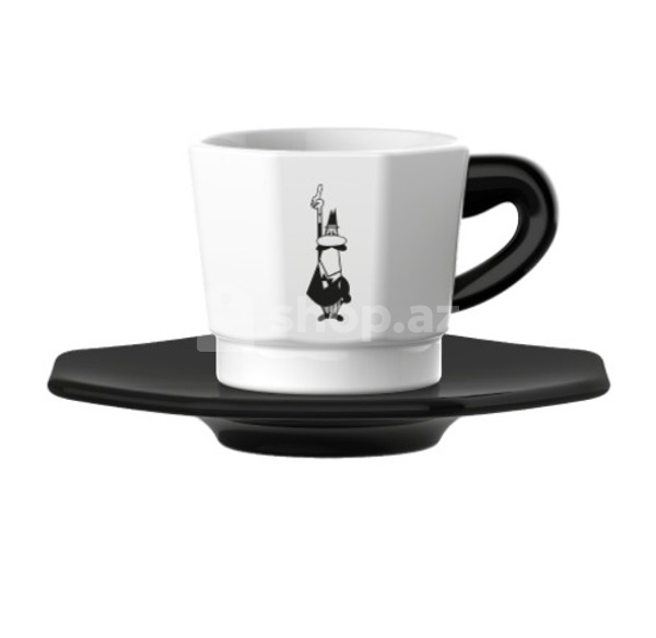 Fincan dəsti Bialetti Tazzine Perfetto Black/White (4 əd)