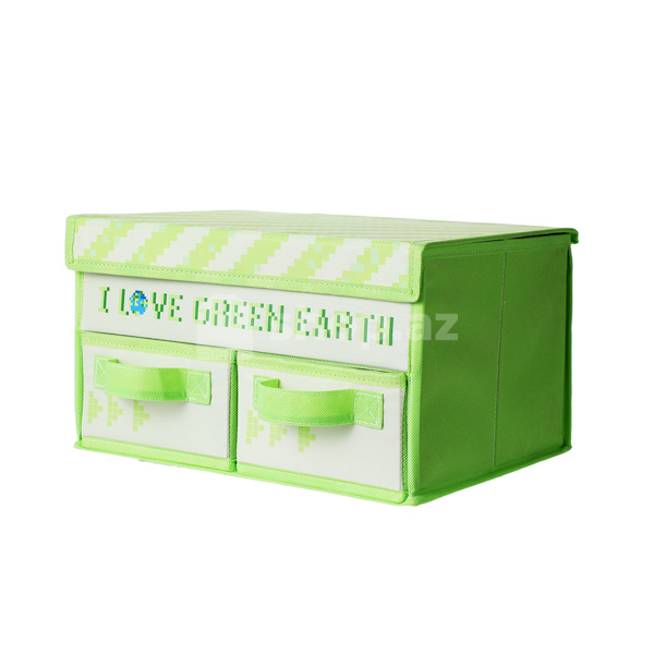 Saxlama qutusu Miniso I Love Earth Green