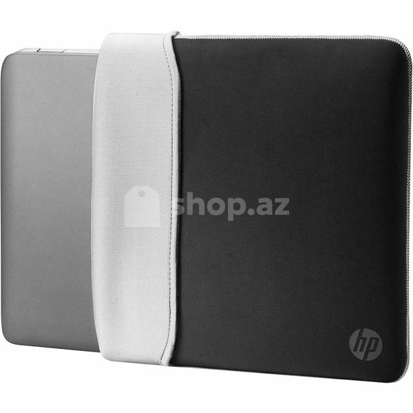 Noutbuk çantası HP 14 Neoprene Reversible Sleeve (Black/Silver)