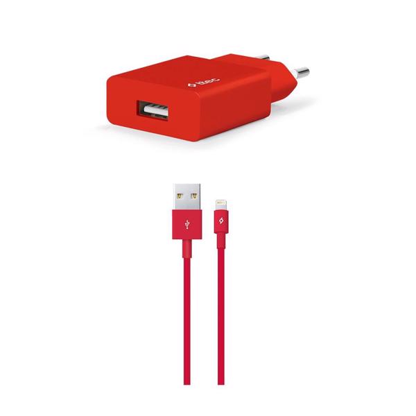 Adapter Ttec SmartCharger USB 2.0 - Lightning (2SCS20LK) Red