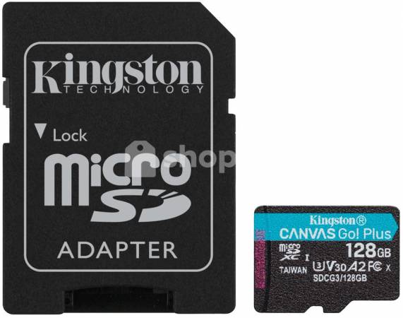 Yaddaş kartı Micro SD Kingston 128G Go Plus 170R V30