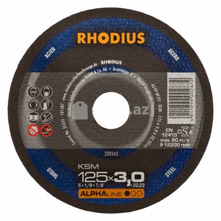  Kəsmə diski Rhodius metal 200543 (125 x 3.0)