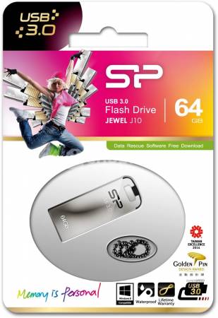 Fleş kart Silicon Power UFD 3.0,Jewel J10,64GB,Black
