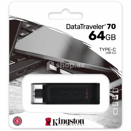Fleş kart Kingston 64GB USB-C DataTraveler 70