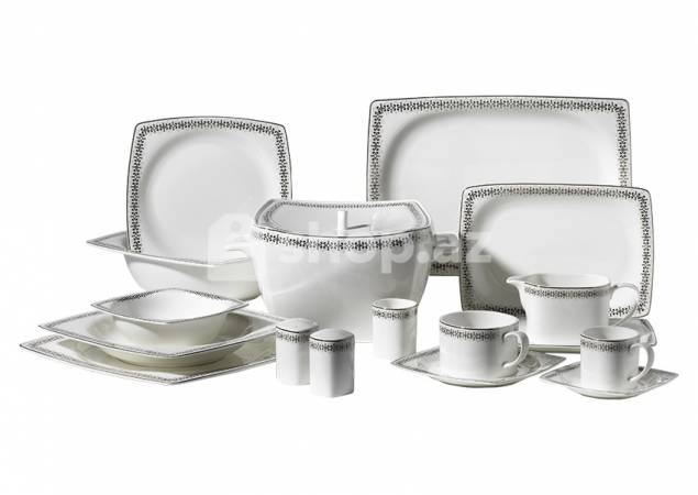 Yemək dəsti Korkmaz A8403 86 pc BONE