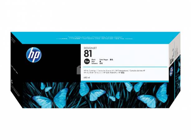 Kartric HP 81  680-ml Black DesignJet Dye Ink