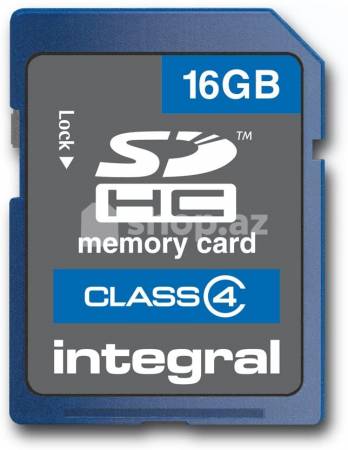 Yaddaş kartı SDHC İntegral Memory Class 4 16GB ( INSDH16G4V2 )
