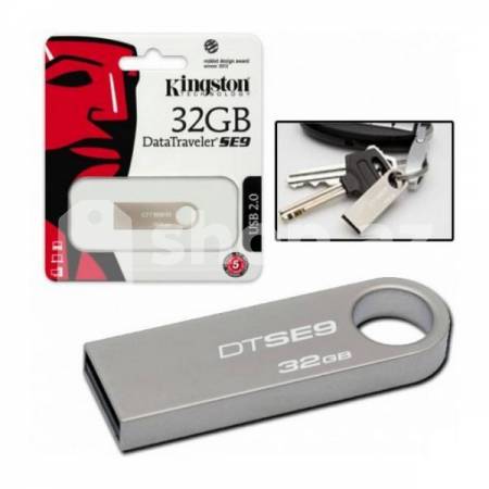 Fleş kart Kingston DataTraveler 32GB USB 2.0  SE9 (Metal casing)
